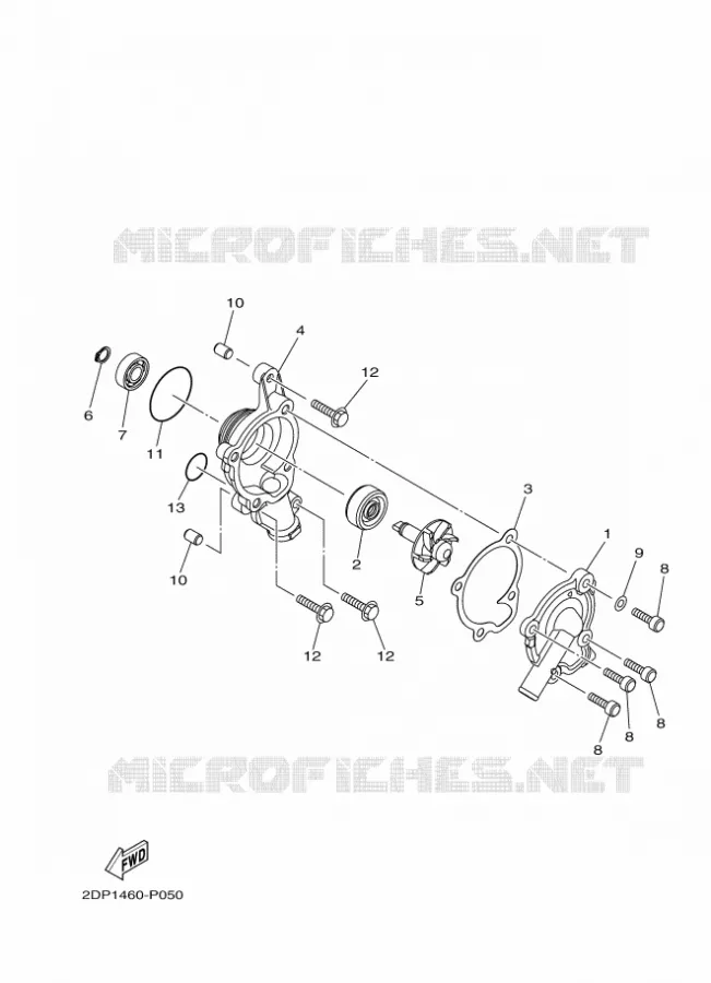 WATERPOMP / SLANGEN Yamaha SCOOTER 125 2015 NMAX  GPD125-A