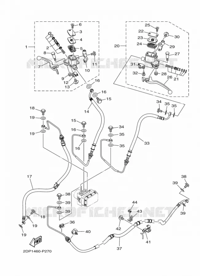 REMPOMP VOOR Yamaha SCOOTER 125 2015 NMAX  GPD125-A