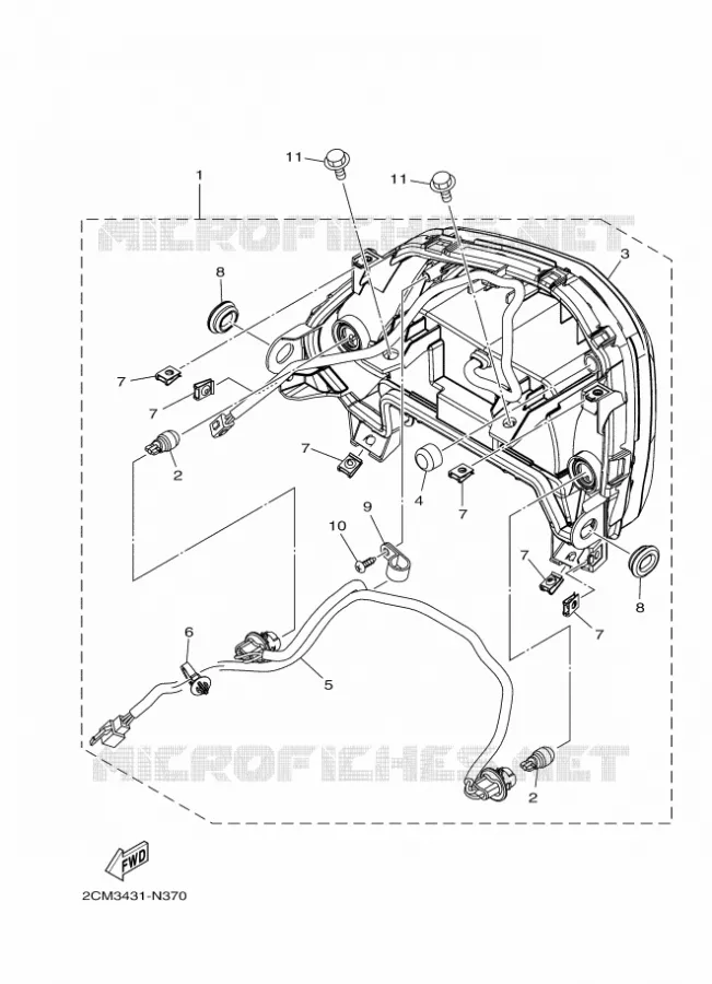 ACHTERLICHT Yamaha SCOOTER 125 2015 TRICITY ABS  MW125ATRICITY