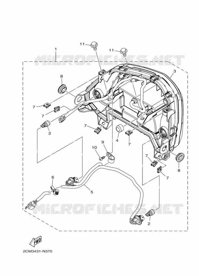 ACHTERLICHT Yamaha SCOOTER 125 2015 TRICITY ABS  MW125ATRICITY
