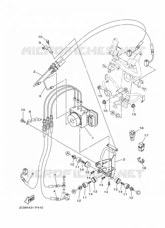ELECTRISCH 3 Yamaha SCOOTER 125 2015 TRICITY ABS  MW125ATRICITY