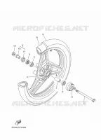 VOORWIEL voor Yamaha YBR125E 2011