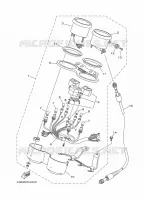 TELLERSET voor Yamaha YBR125E 2011
