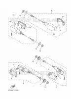 KNIPPERLICHT 2 voor Yamaha YBR125E 2011