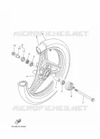 VOORWIEL voor Yamaha YBR125E 2011