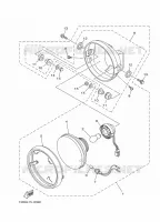 KOPLAMP 2 voor Yamaha YBR125E 2011