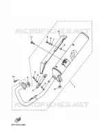 UITLAAT voor Yamaha YBR125E 2011