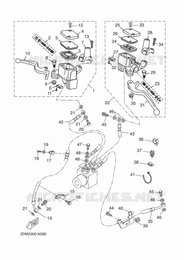 REMPOMP VOOR Yamaha SCOOTER 125 2016 XMAX  YP125RA