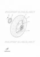 ACHTERWIEL voor Yamaha YP125RA 2015