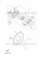 REMKLAUW ACHTER voor Yamaha YP125RA 2015