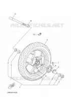 VOORWIEL voor Yamaha YP125RA 2015