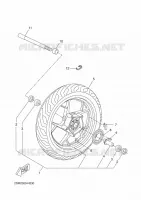 VOORWIEL voor Yamaha YP125RA 2015