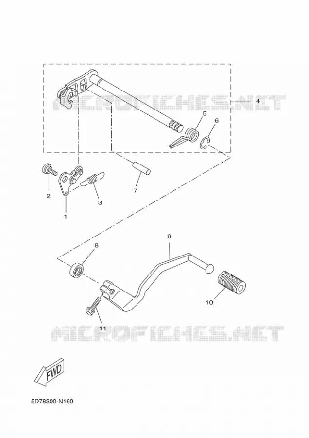 SCHAKEL STANG / PEDAAL Yamaha MOTO 125 2014 YZF-R 125  YZF-R125