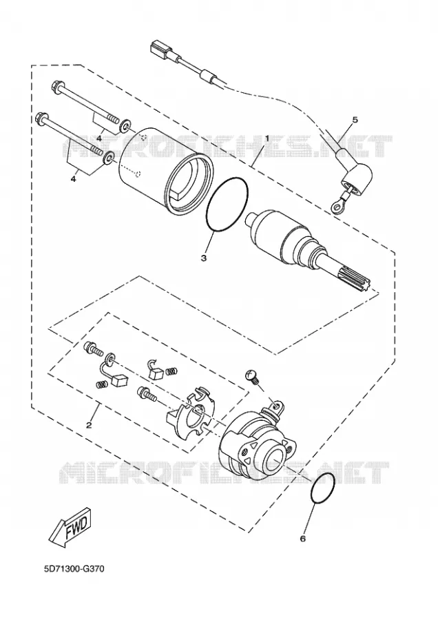 STARTMOTOR Yamaha MOTO 125 2014 YZF-R 125  YZF-R125