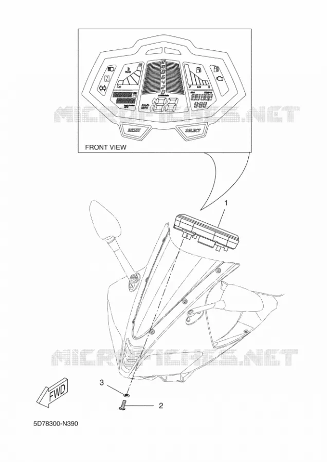 TELLERSET Yamaha MOTO 125 2014 YZF-R 125  YZF-R125