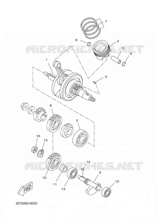 KRUKAS / ZUIGER Yamaha MOTO 125 2016 R125  YZF-R125A