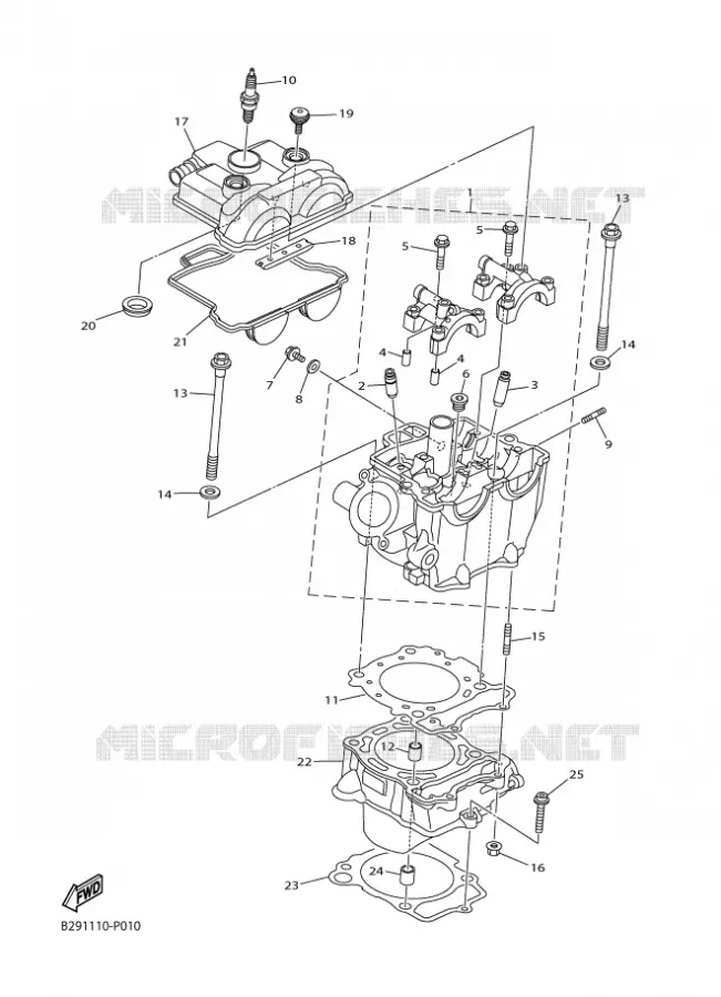 CILINDER Yamaha MOTO 250 2015 WRF  WR250F
