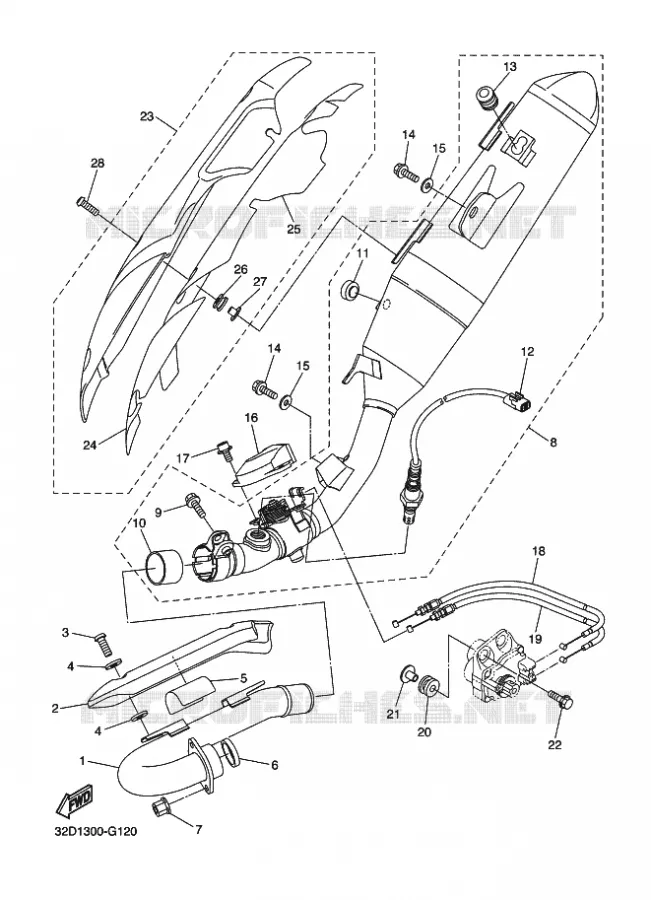 UITLAAT Yamaha MOTO 250 2014 WR-R  WR250R