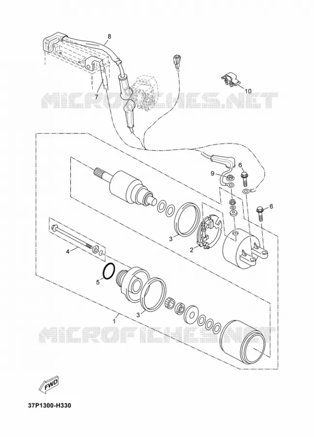 STARTMOTOR Yamaha SCOOTER 250 2010 XMAX  YP250RX-MAX 250