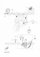 ELECTRISCH 1 voor Yamaha AEROX 50 4T 2014