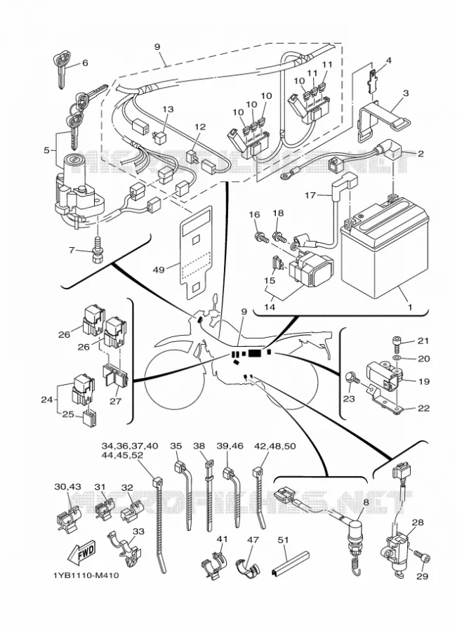 ELECTRISCH 1 Yamaha MOTO 250 2015 XT  XT250