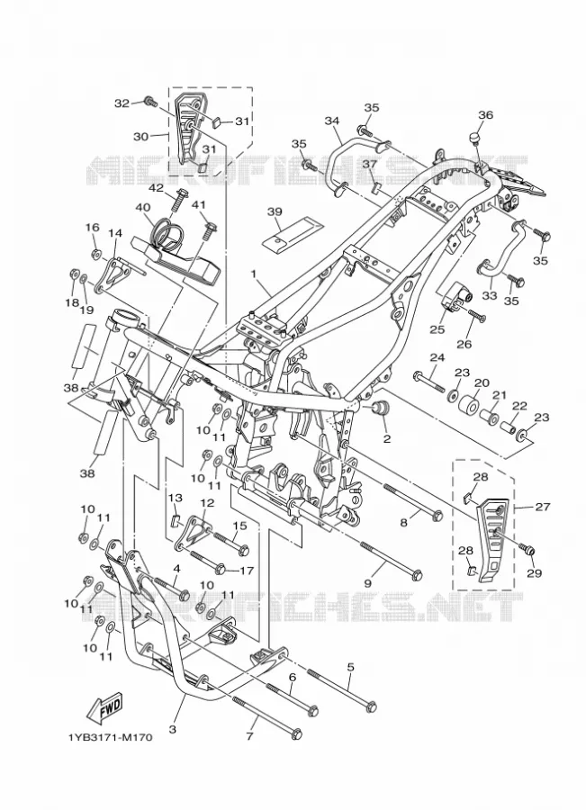 FRAME Yamaha MOTO 250 2015 XT  XT250