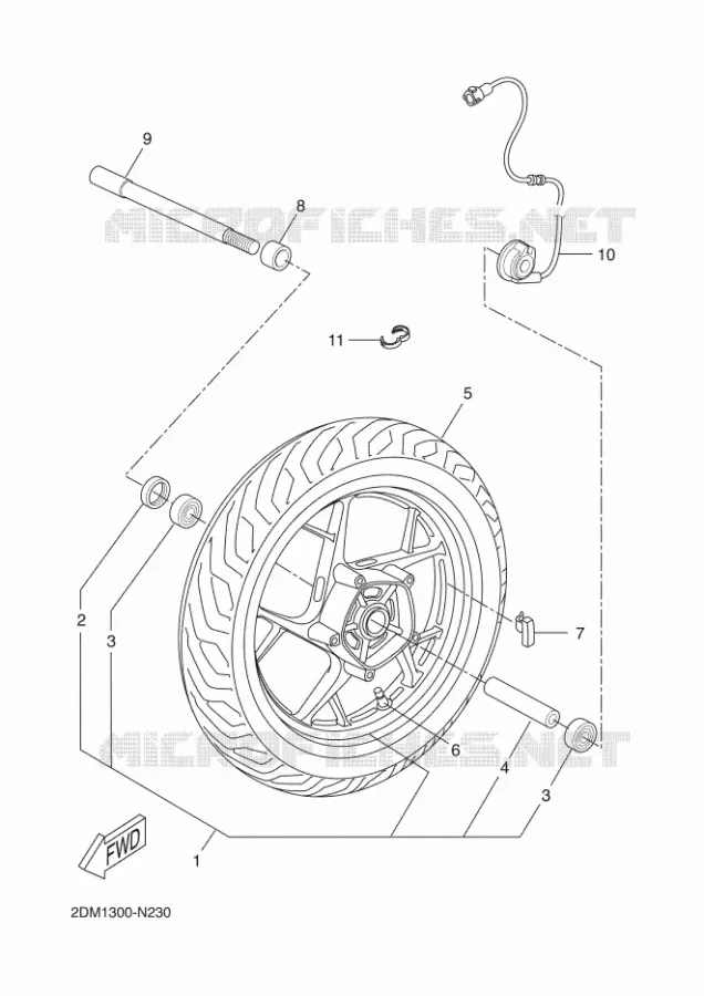 VOORWIEL Yamaha SCOOTER 250 2016 XMAX  YP250R