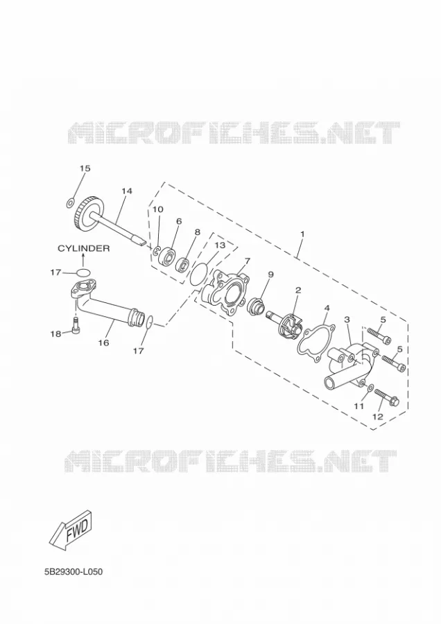 WATERPOMP / SLANGEN Yamaha SCOOTER 250 2016 XMAX  YP250RA