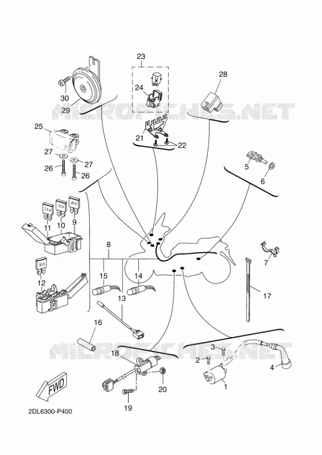 ELECTRISCH 2 Yamaha SCOOTER 250 2015 XMAX ABS  YP250RA