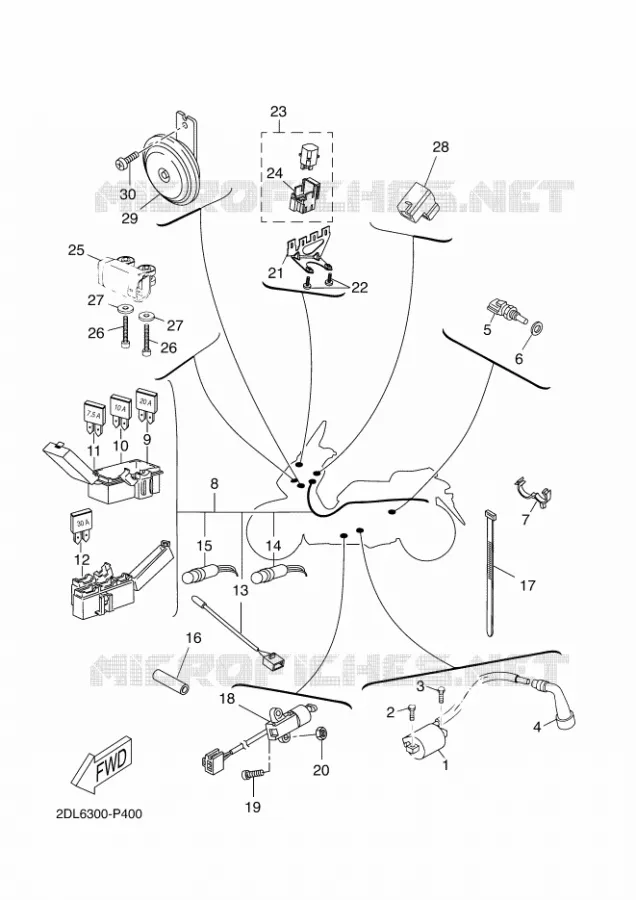 ELECTRISCH 2 Yamaha SCOOTER 250 2015 EVOLIS  YP250RA