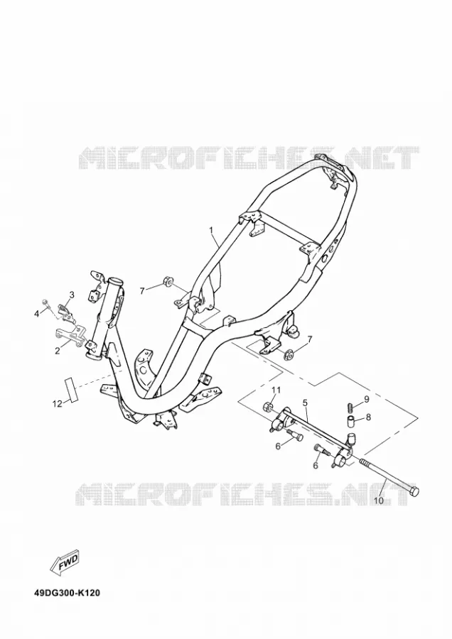 FRAME Yamaha SCOOTER 50 2015 JOG R  CS50