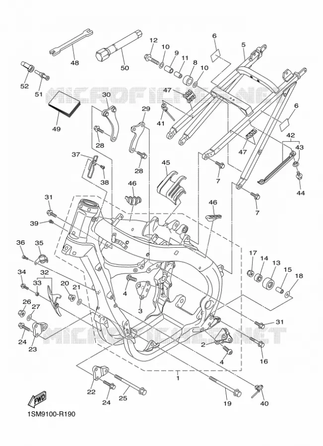 FRAME Yamaha MOTO 250 2016 YZF  YZ250F
