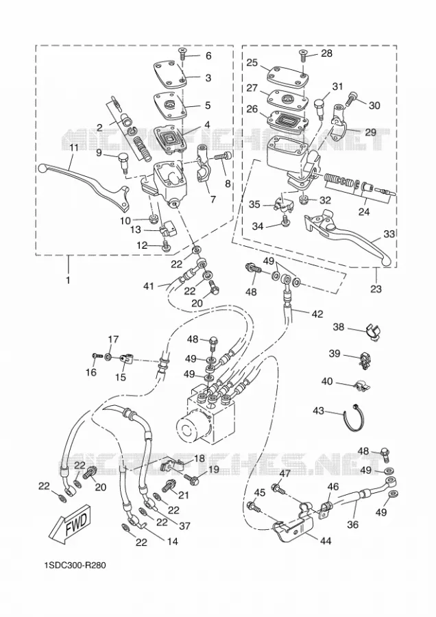 REMPOMP VOOR Yamaha SCOOTER 400 2016 XMAX  YP400RA