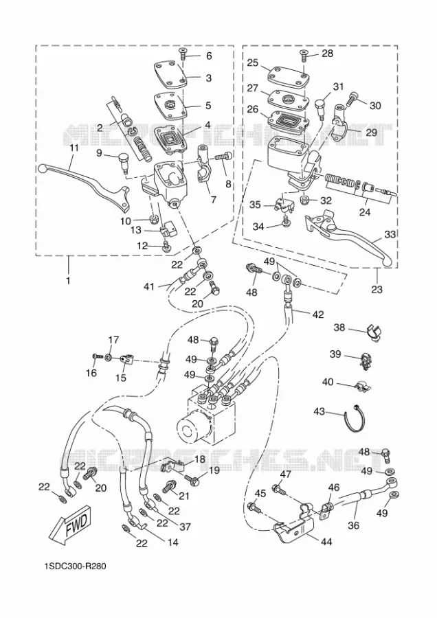 REMPOMP VOOR Yamaha SCOOTER 400 2016 XMAX  YP400RA