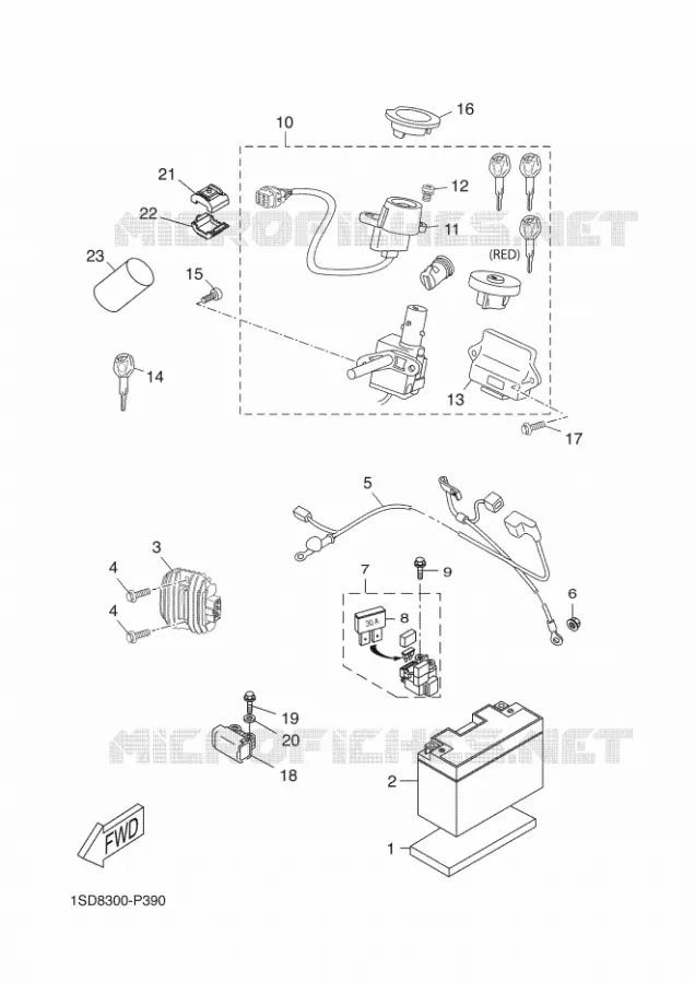 ELECTRISCH 1 Yamaha SCOOTER 400 2016 XMAX  YP400RA