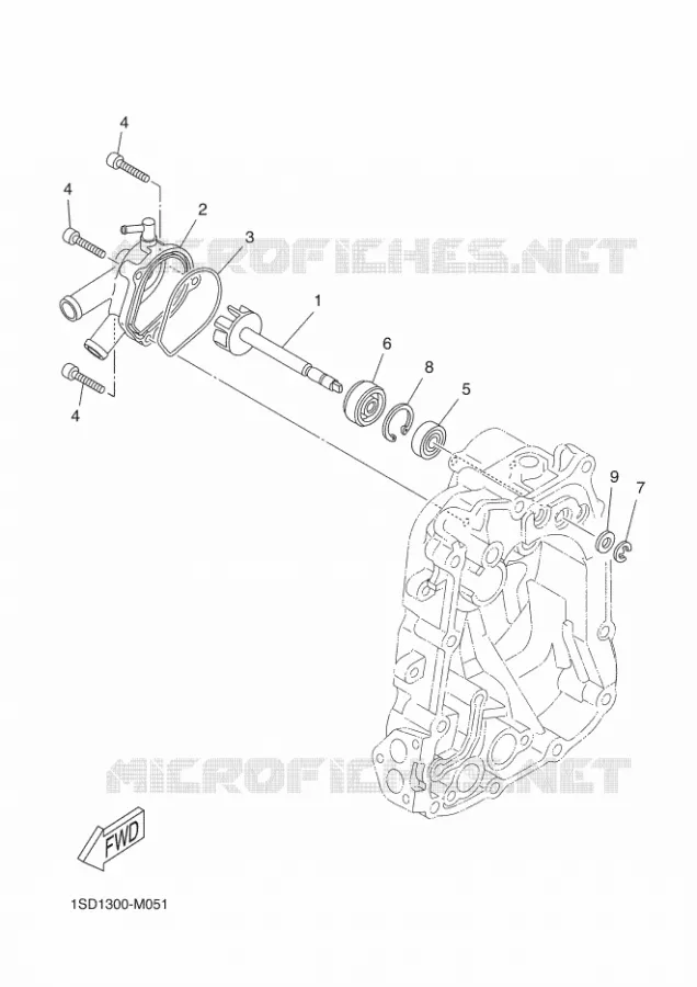 WATERPOMP / SLANGEN Yamaha SCOOTER 400 2016 EVOLIS  YP400RA