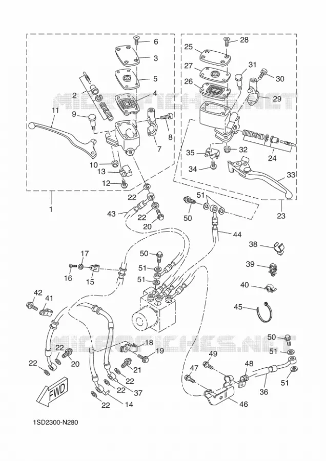 REMPOMP VOOR Yamaha SCOOTER 400 2015 XMAX ABS  YP400RA