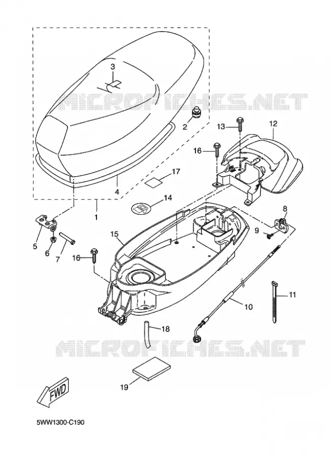 SELLE Yamaha SCOOTER 50 2016 BOOSTER  CW50