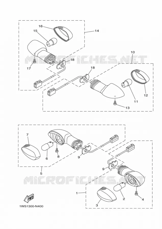 KNIPPERLICHT Yamaha MOTO 700 2014 MT07 ABS  MT07A