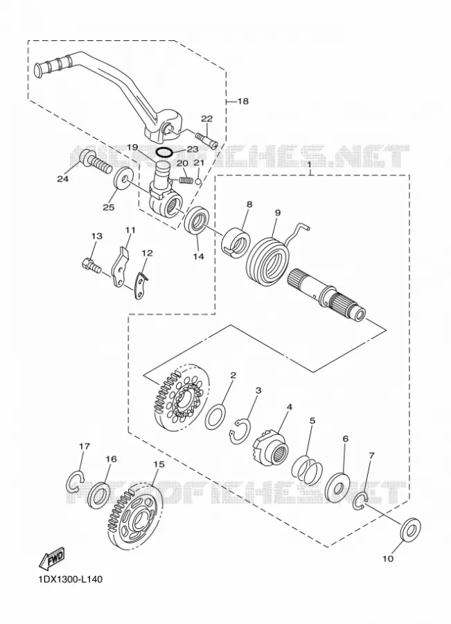 STARTMOTOR Yamaha MOTO 450 2015 WRF  WR450F