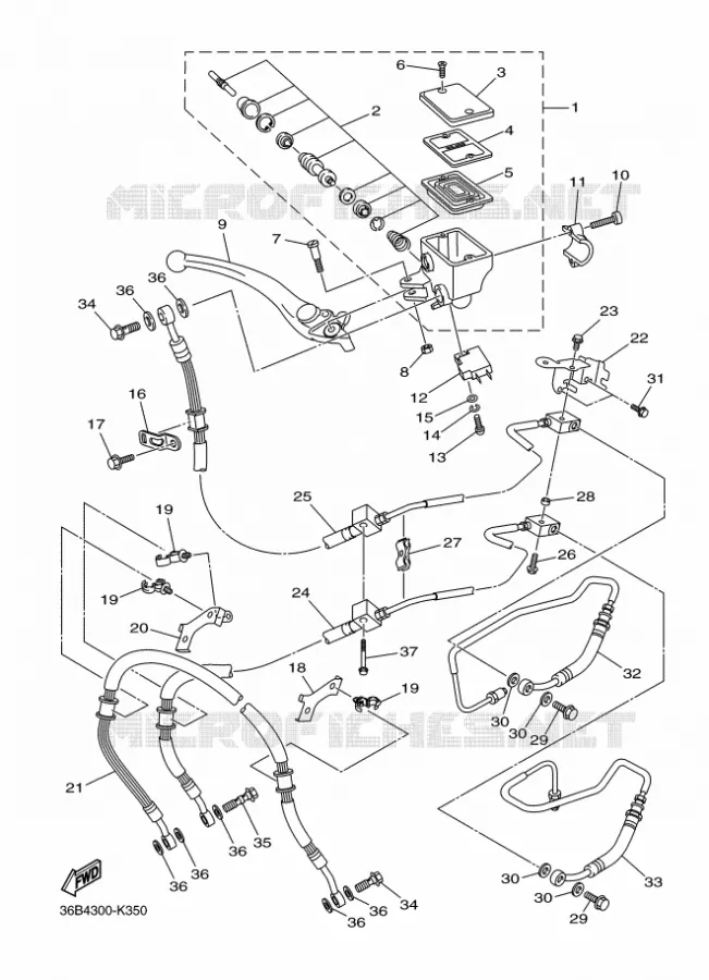 REMPOMP VOOR Yamaha MOTO 600 2014 XJ6  XJ6SA