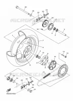 ACHTERWIEL voor Yamaha DIVERSION 600 ABS 2014