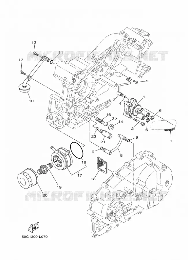 OLIEPOMP Yamaha SCOOTER 500 2015 TMAX ABS  XP500A