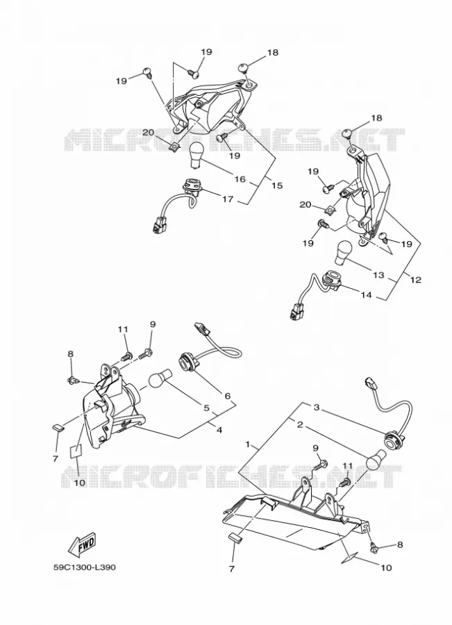 KNIPPERLICHT Yamaha SCOOTER 500 2015 TMAX ABS  XP500A