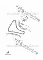 NOKKENAS / KETTING voor Yamaha MT09 2015