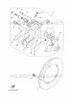 REMKLAUW ACHTER voor Yamaha MT09 2015