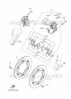 REMKLAUW VOOR voor Yamaha MT09 2015