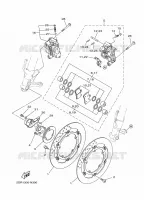 REMKLAUW VOOR voor Yamaha MT09A 2015