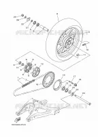 ACHTERWIEL voor Yamaha MT09A 2015