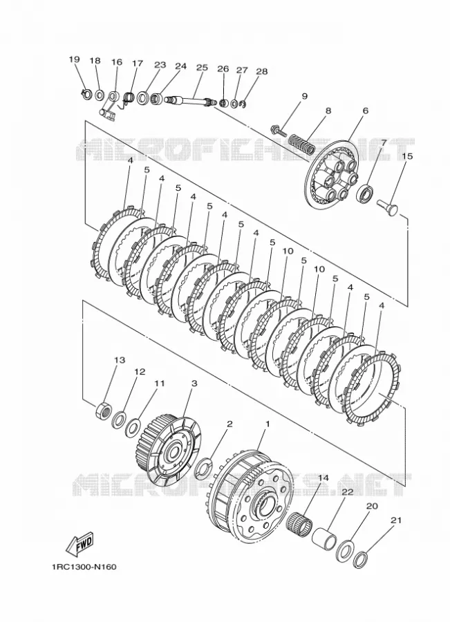 STARTMOTOR KOPPELINGS Yamaha MOTO 900 2015 MT09 TRACER  MT09TRATRACER